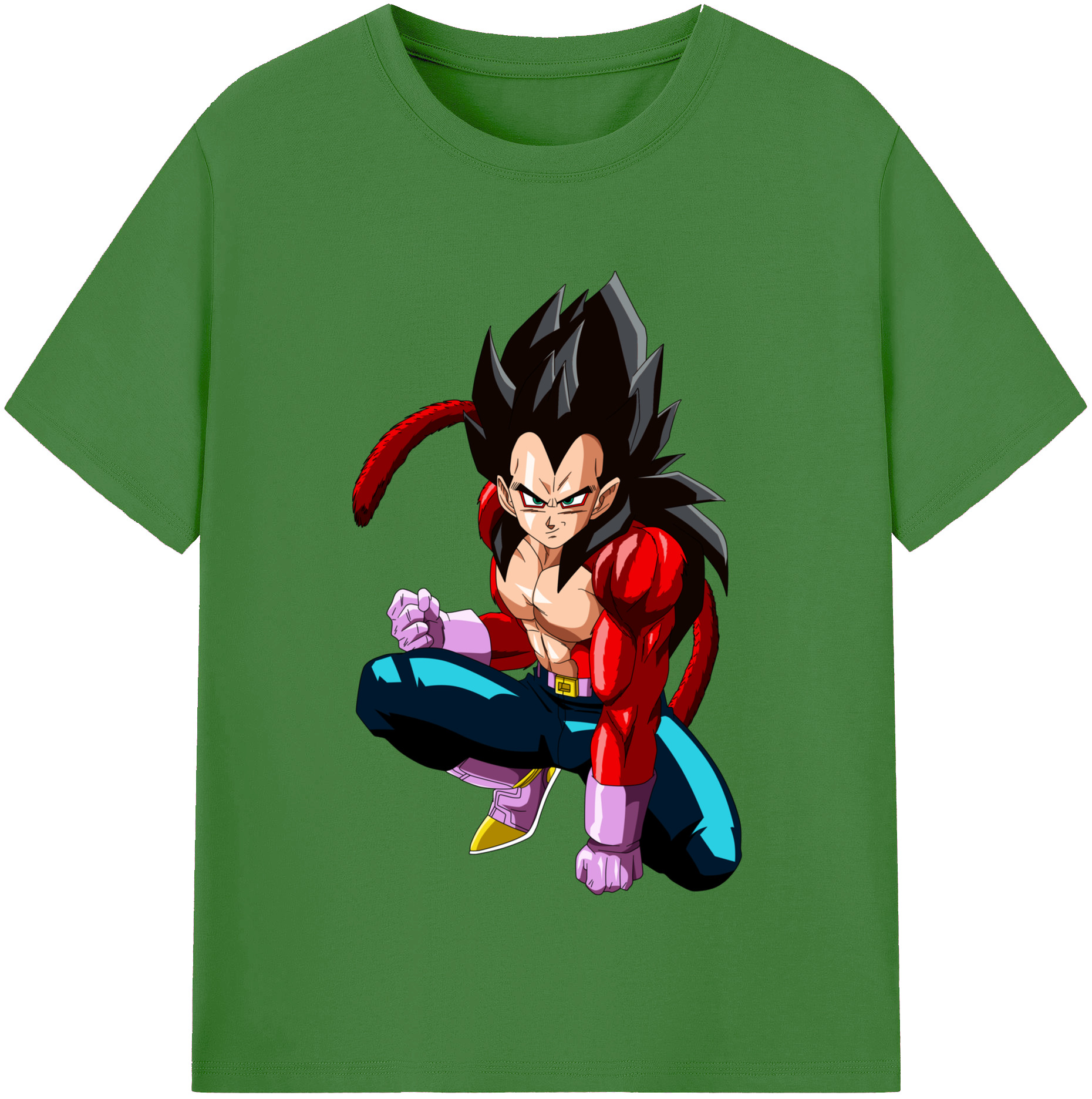 （画像用） ドラゴンボール ベジータ四世（Bejīta Yonsei）DRAGON BALL Vegeta IV レディースカジュアルプリントTシャツ（綿100％）